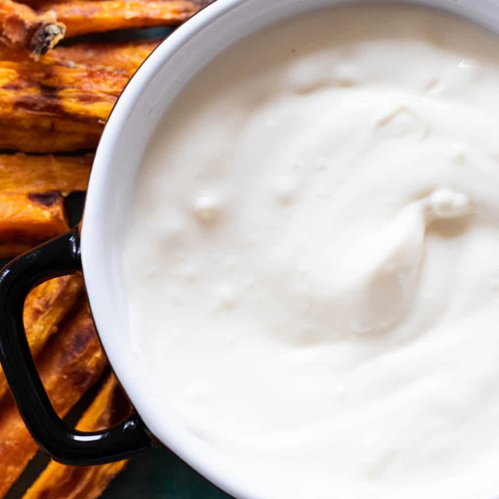 Garlic Dipping Sauce with Mayonnaise & Greek Yogurt always use butter