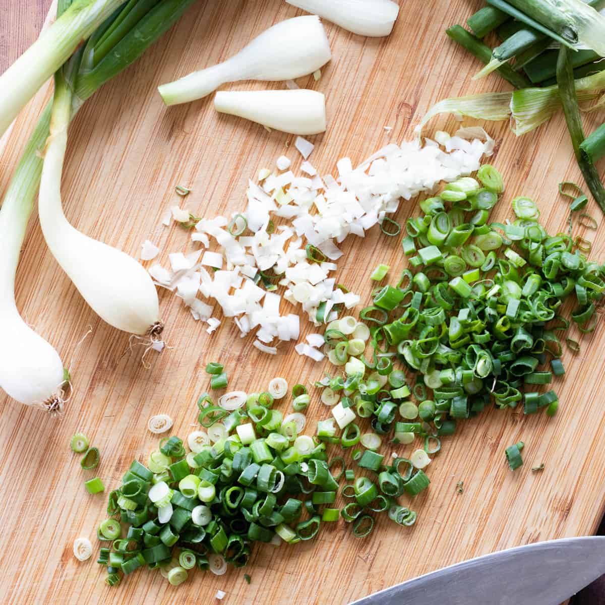 How to Slice Green Onions, Scallions and Spring Onions - always use butter