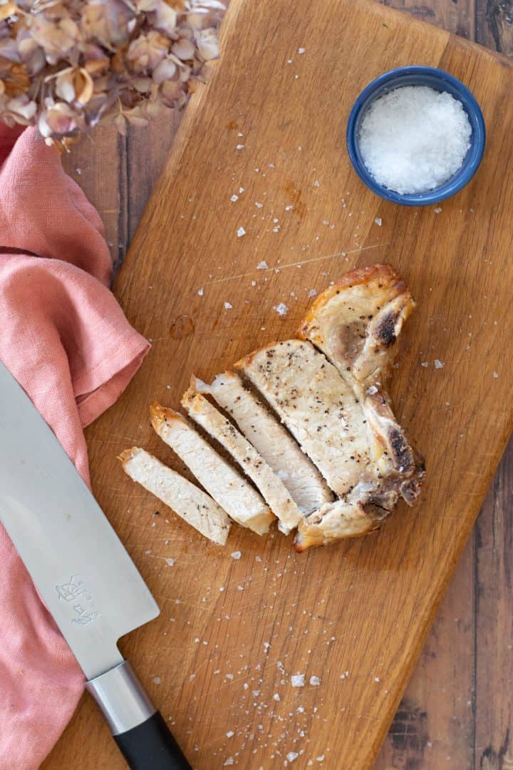 Frozen Pork Chops in Air Fryer always use butter