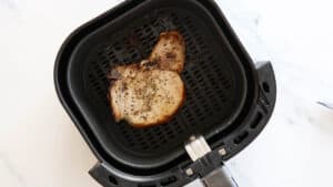 Juicy Air Fryer Pork Chops Cooked From Frozen - always use butter