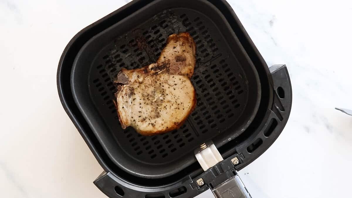 Air fried pork chop.