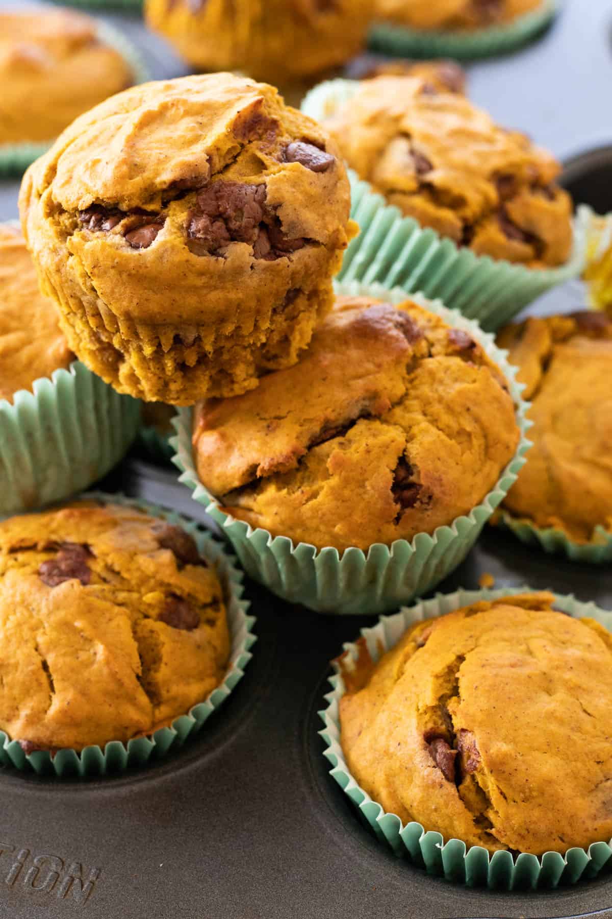 Pumpkin banana muffins.