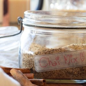 Chai Mix in a jar.