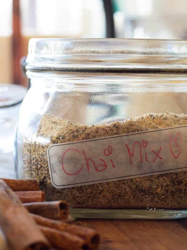 Chai Mix in a jar.