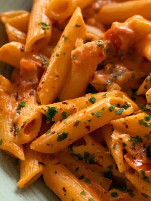 Spicy vodka pasta.