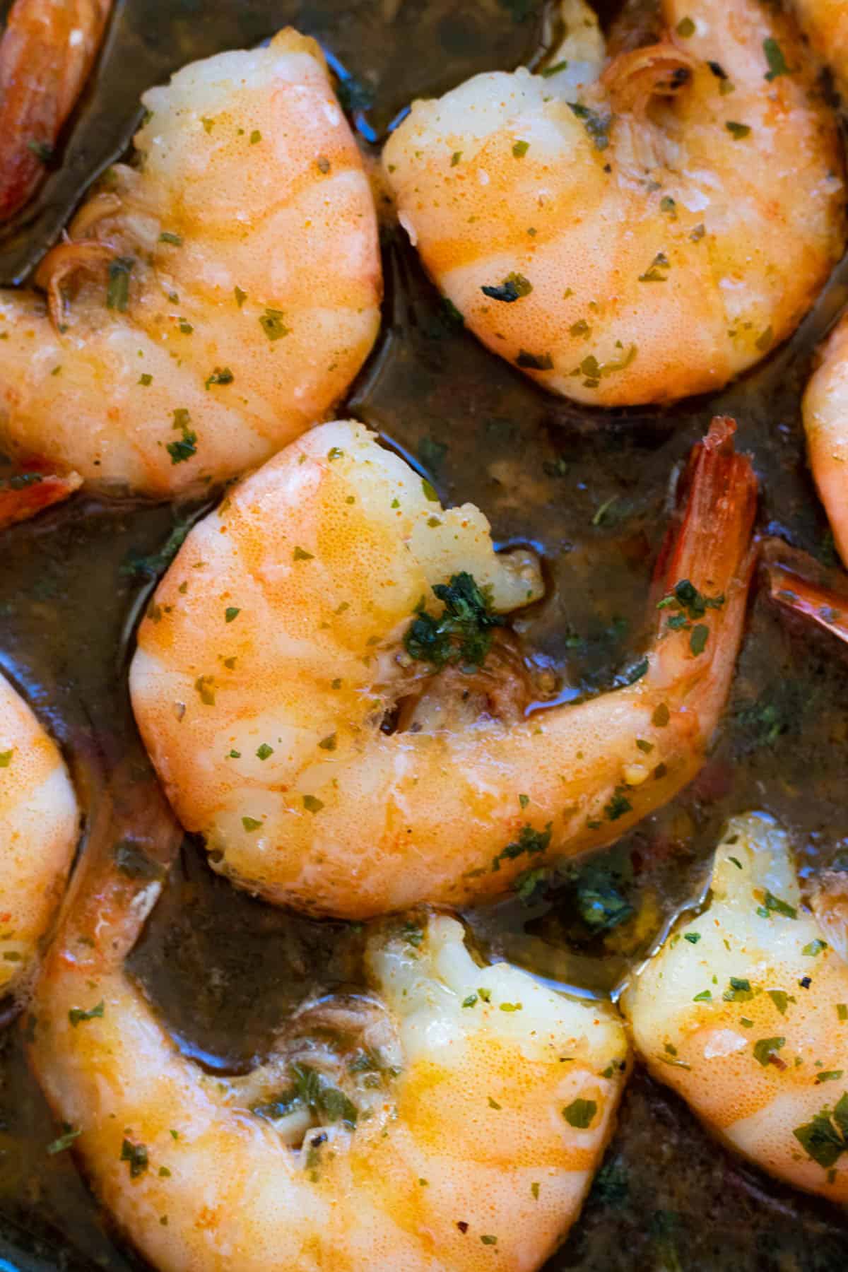 A shrimp scampi.