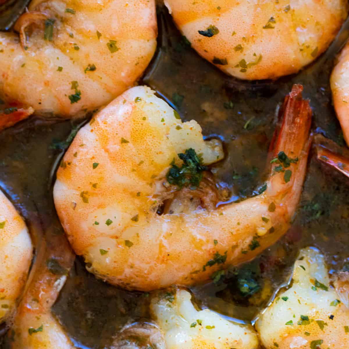 A shrimp scampi.