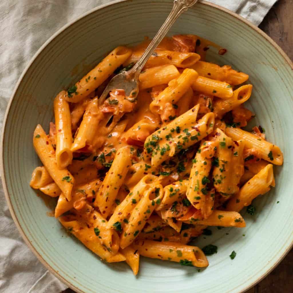 Spicy Vodka Pasta - always use butter