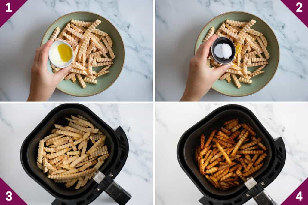 Frozen Crinkle Fries In Air Fryer Always Use Butter