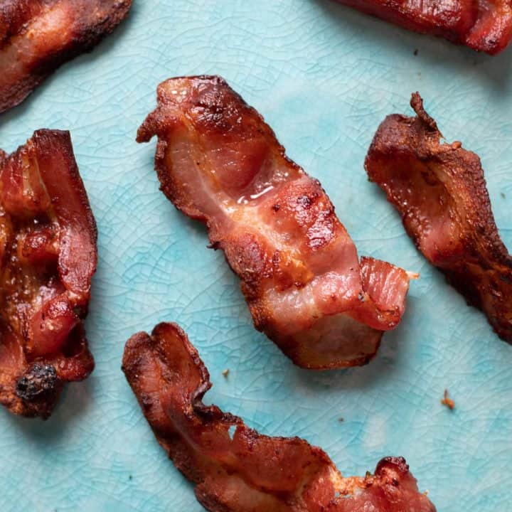 Frozen Bacon in Air Fryer always use butter