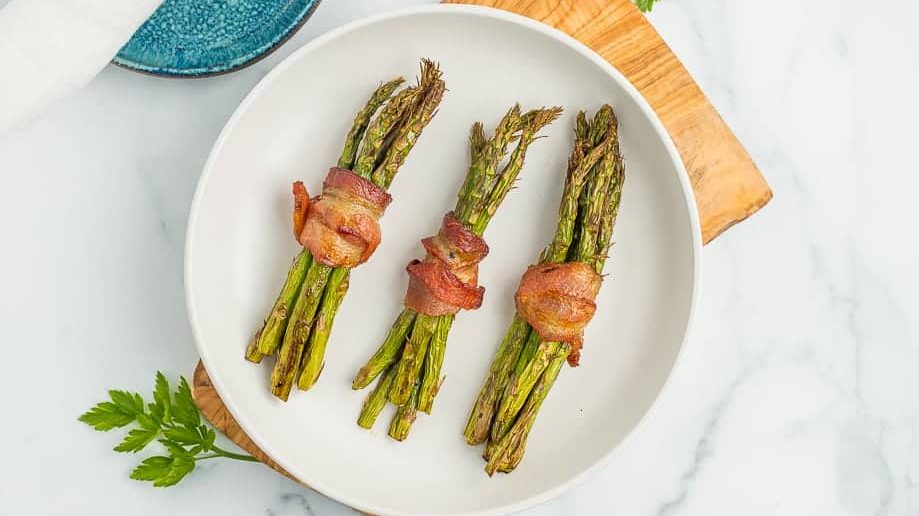 Bacon wrapped asparagus.