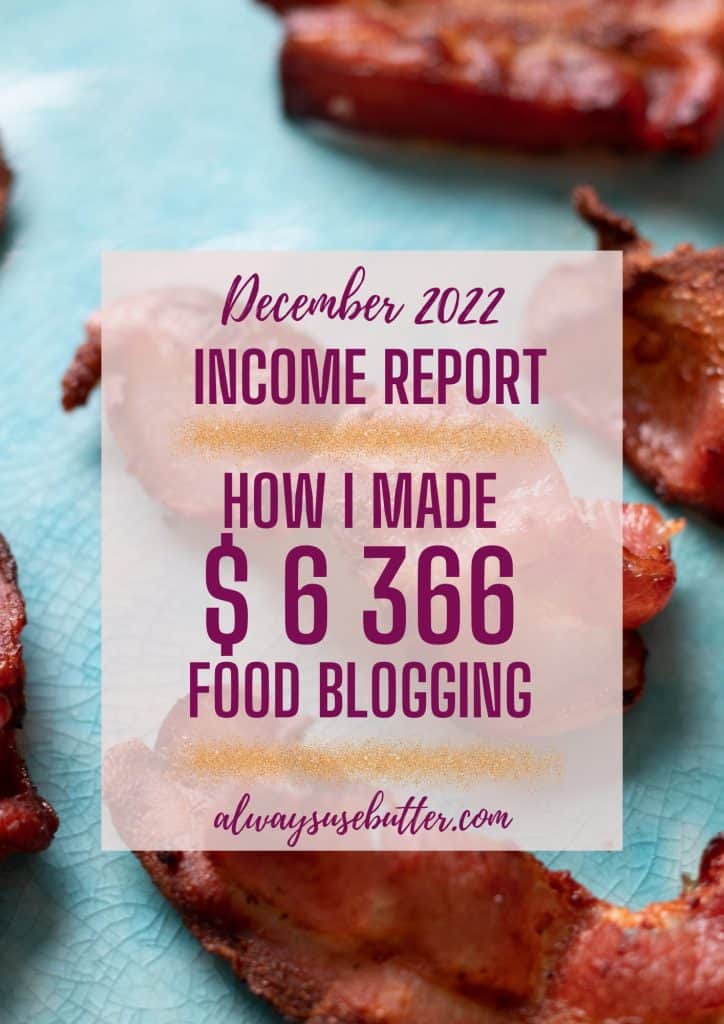 Over Income Recert December 2022 Income Report - always use butter