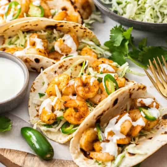 Shrimp tacos.