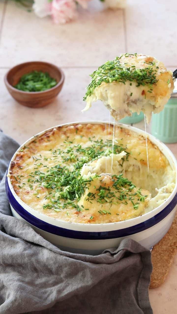 Leftover Boiled Potato Casserole - always use butter