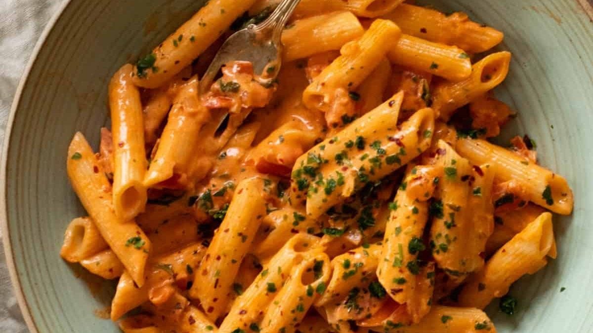 spicy vodka pasta.