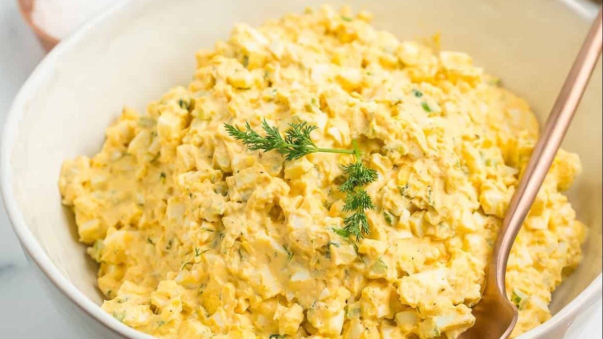 Greek yogurt egg salad.