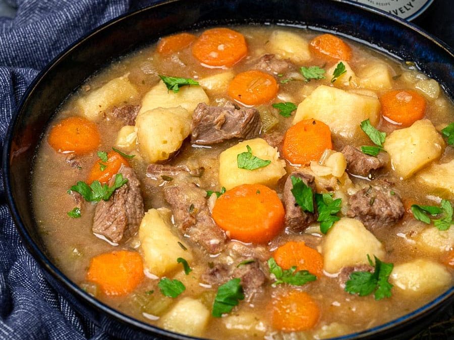 A pot of Irish stew.