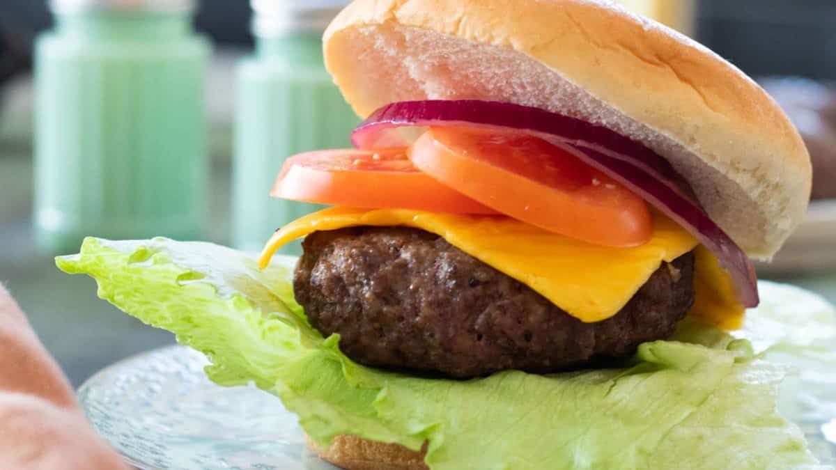 air fryer hamburger.