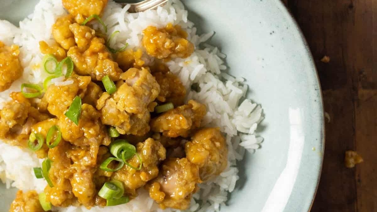 Air fryer orange chicken.