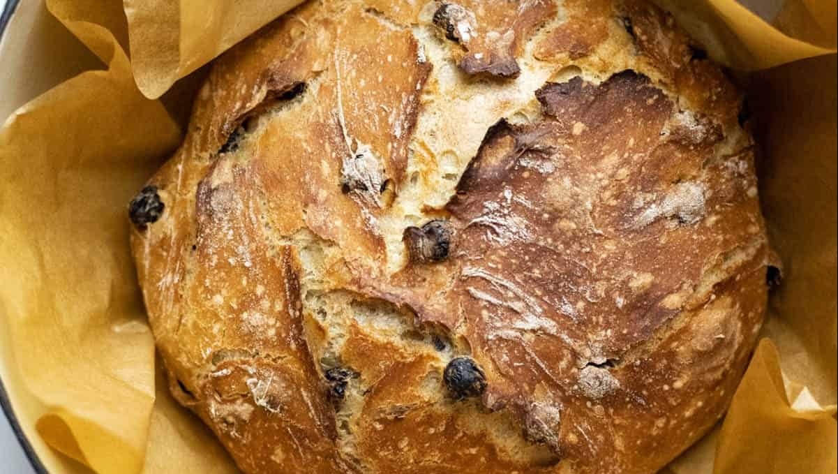 Cinnamon raisin bread.