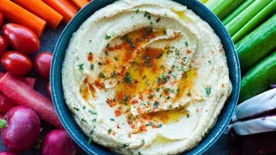 Garlic hummus.