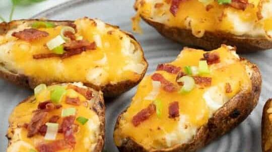 Twice baked potatoes.