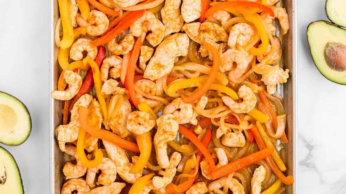 Sheet pan fajitas.