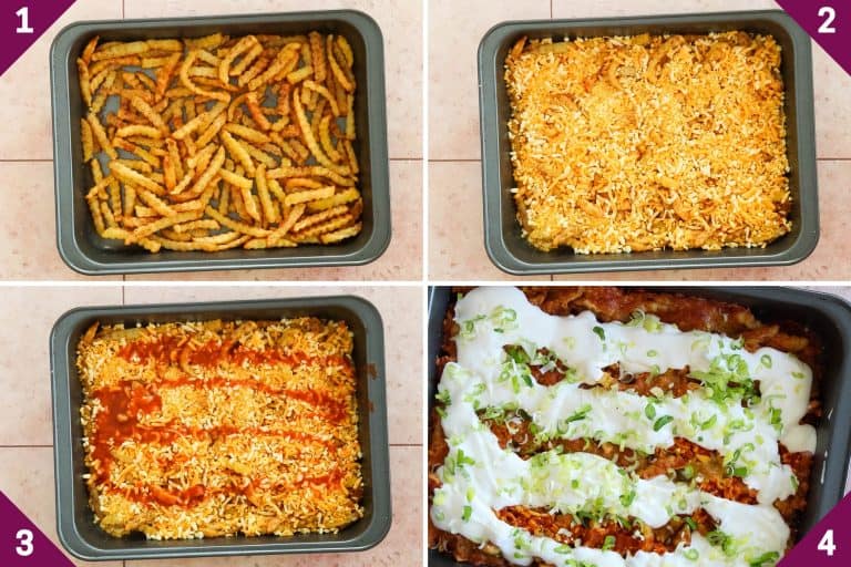 Leftover French Fries Casserole - always use butter