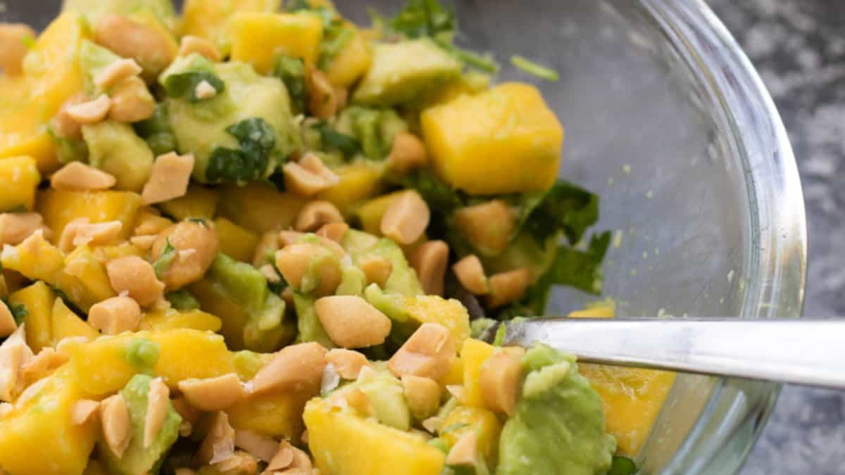 Avocado mango salad.