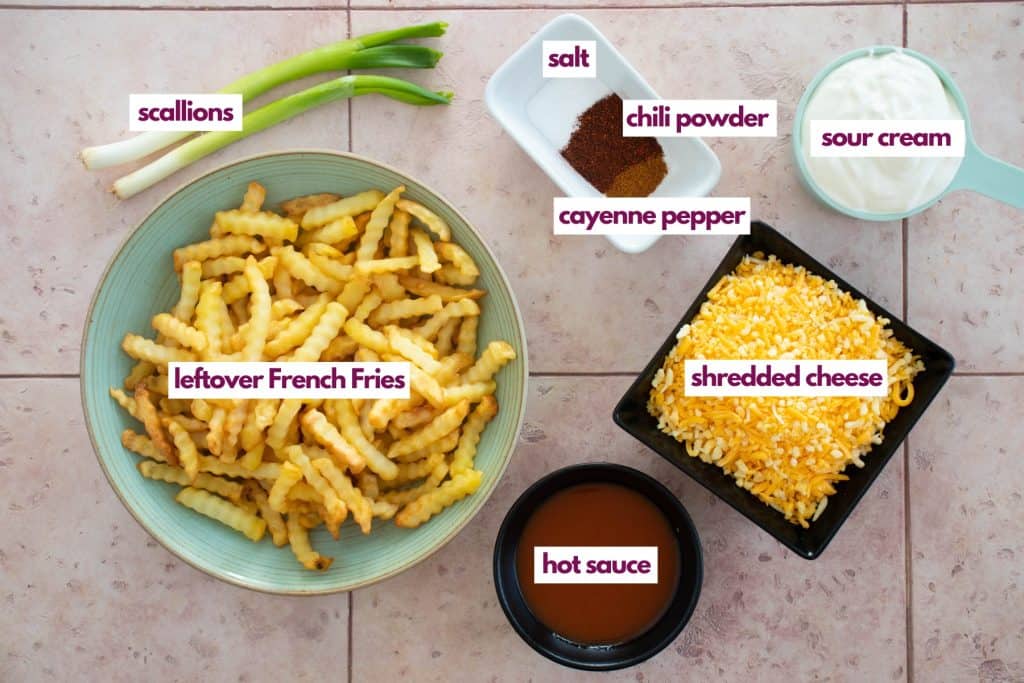 Leftover French Fries Casserole always use butter