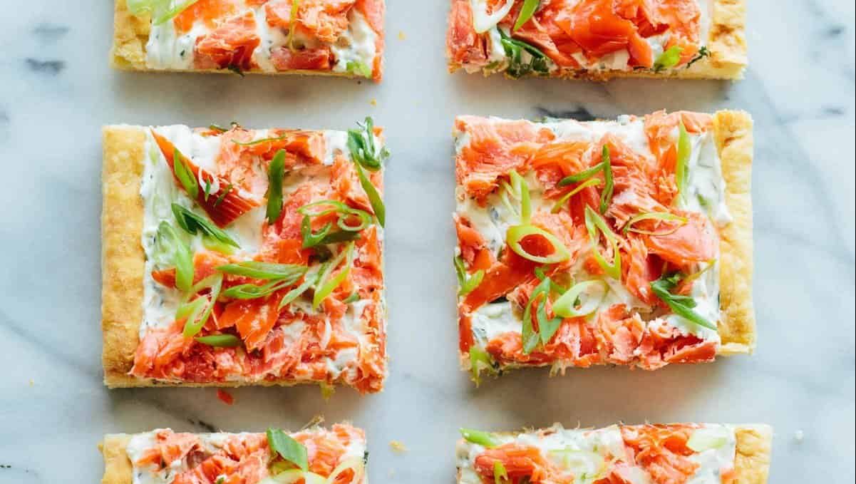 Smoked Salmon Tart.