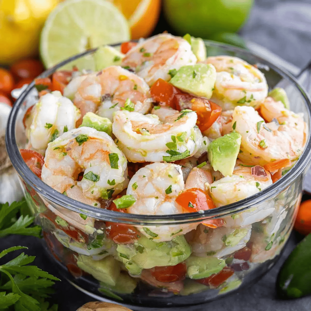 Shirmp ceviche.