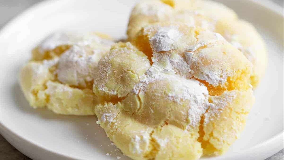 Lemon Crinkle Cookies.