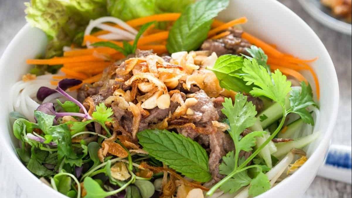 Vietnamese Beef Noodle Salad.