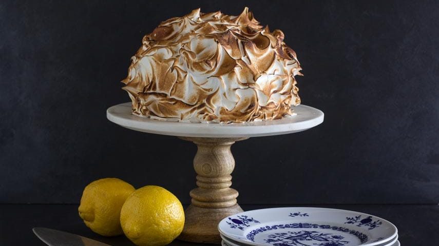 Lemon Meringue Cake.