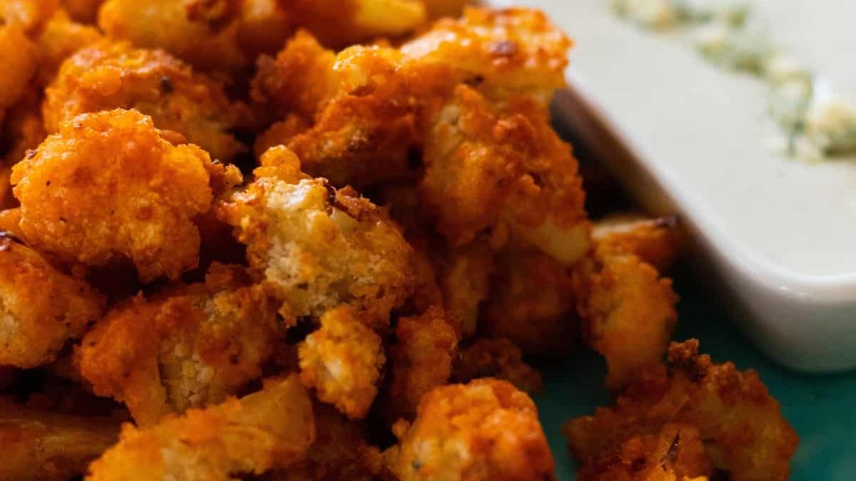 Buffalo cauliflower bites.