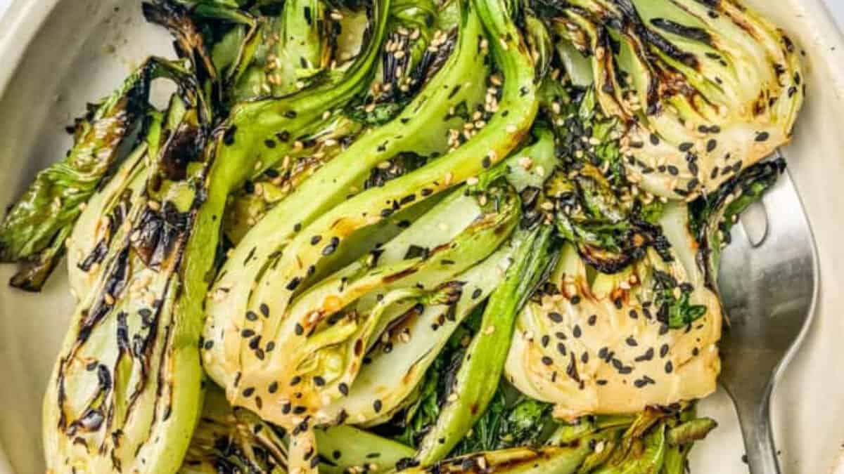 Grilled Baby Bok Choy.