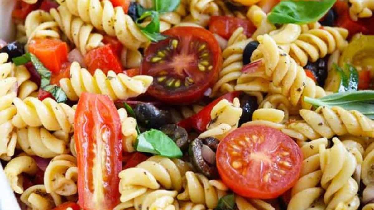 Vegetable Pasta Salad Recipe.