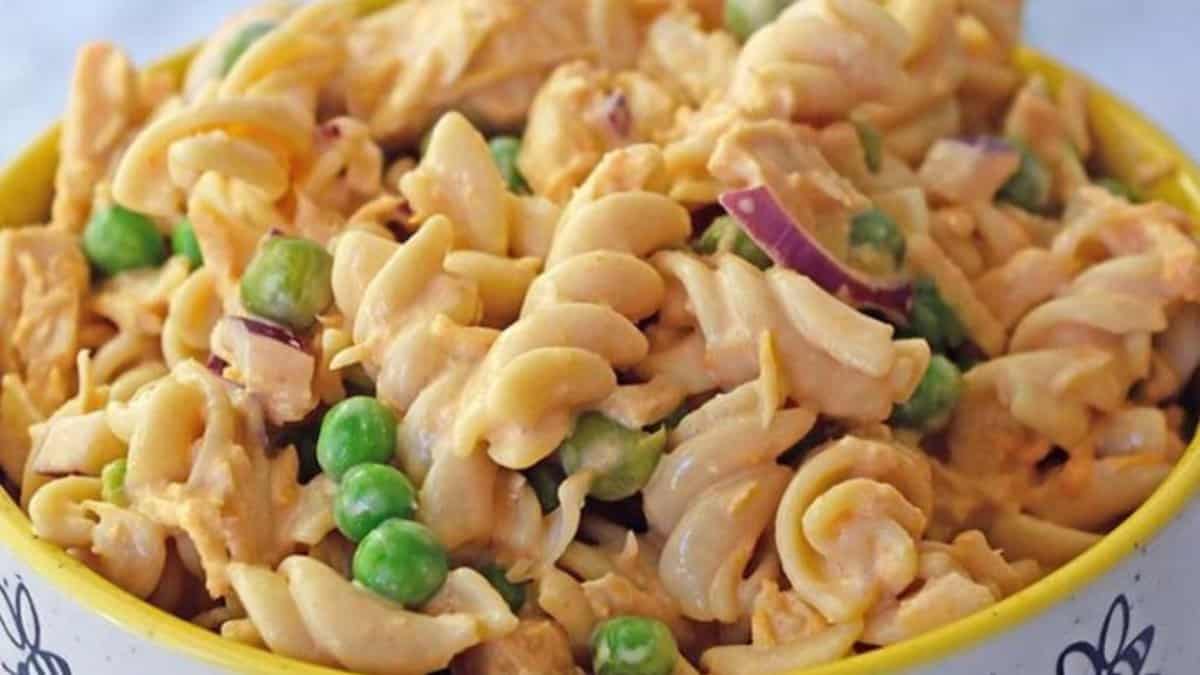 Buffalo Chicken Pasta Salad.