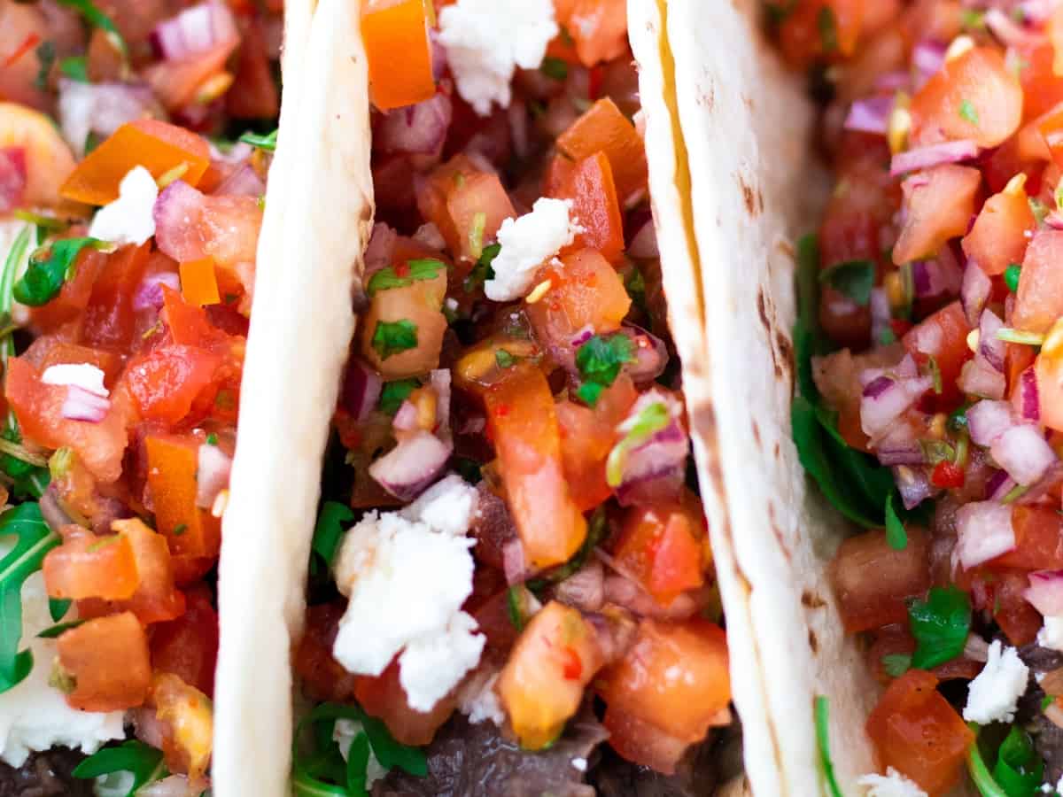 Black bean tacos.