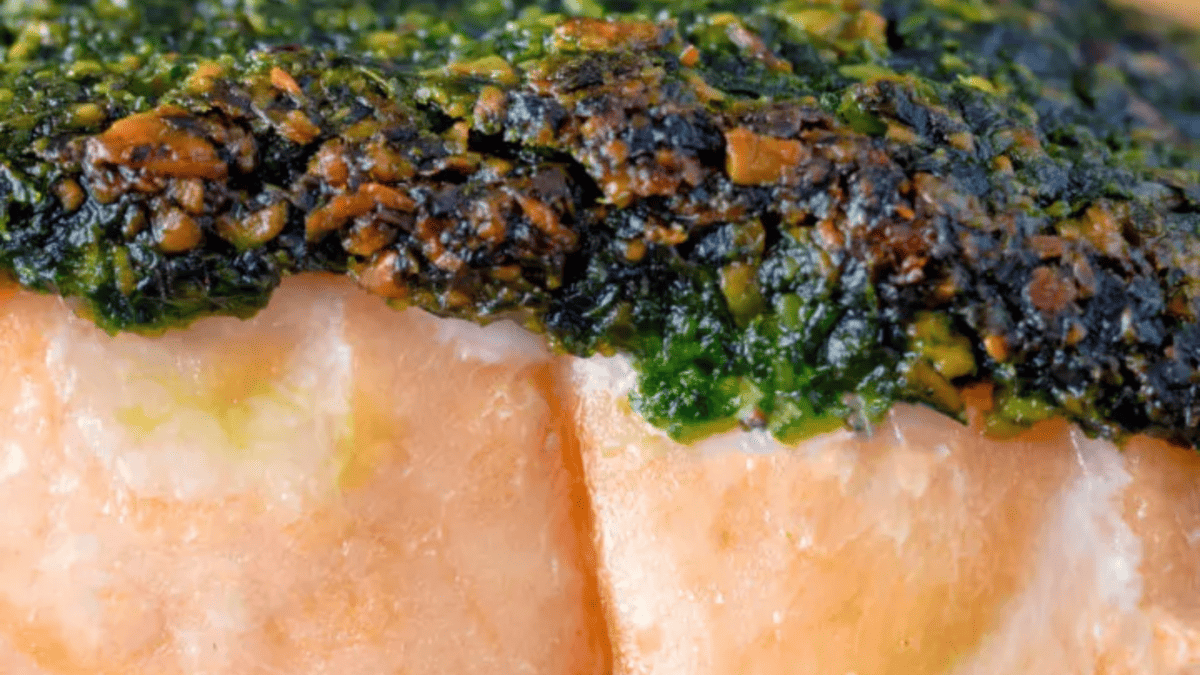 Herb Crusted Salmon.