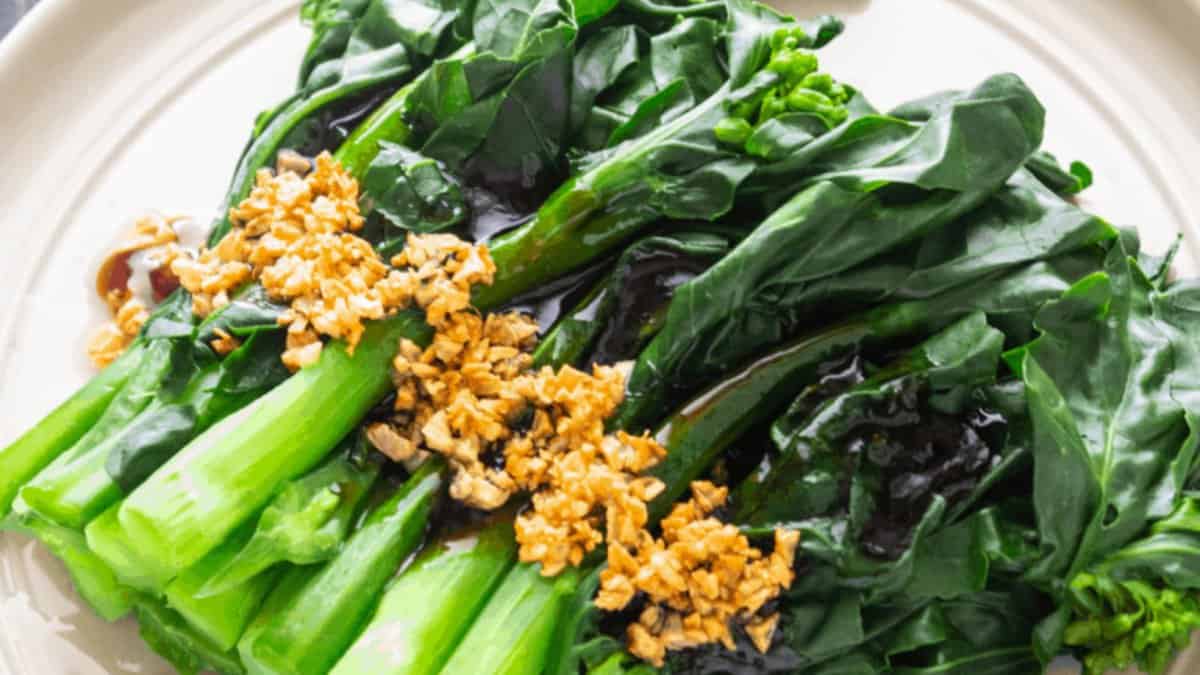 Chinese Broccoli with Oyster Sauce.