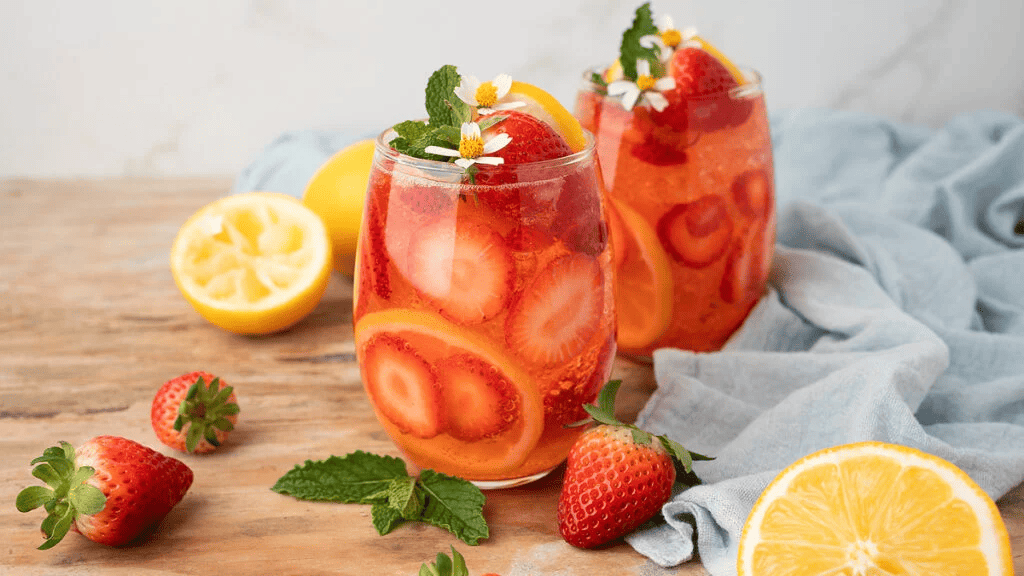 Sparkling Strawberry Lemonade.