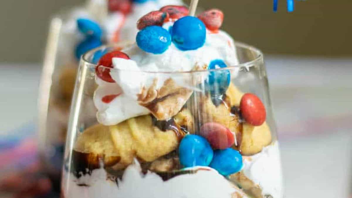 Easy Red, White and Blue Trifle