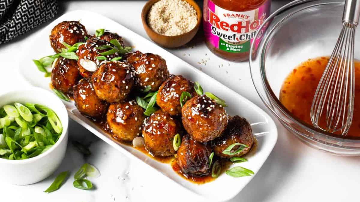 Chili Lime Party Meatball Appetizer