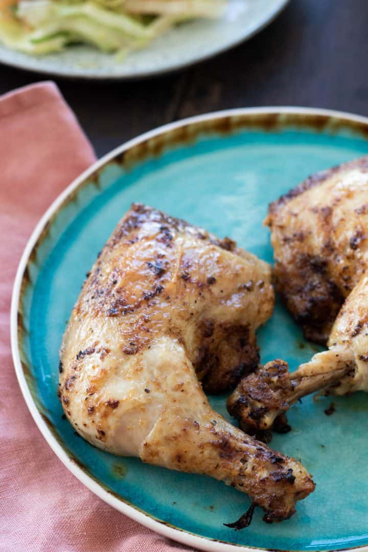 Air Fryer Chicken Legs - always use butter