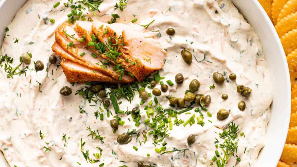 A smoked salmon dip.