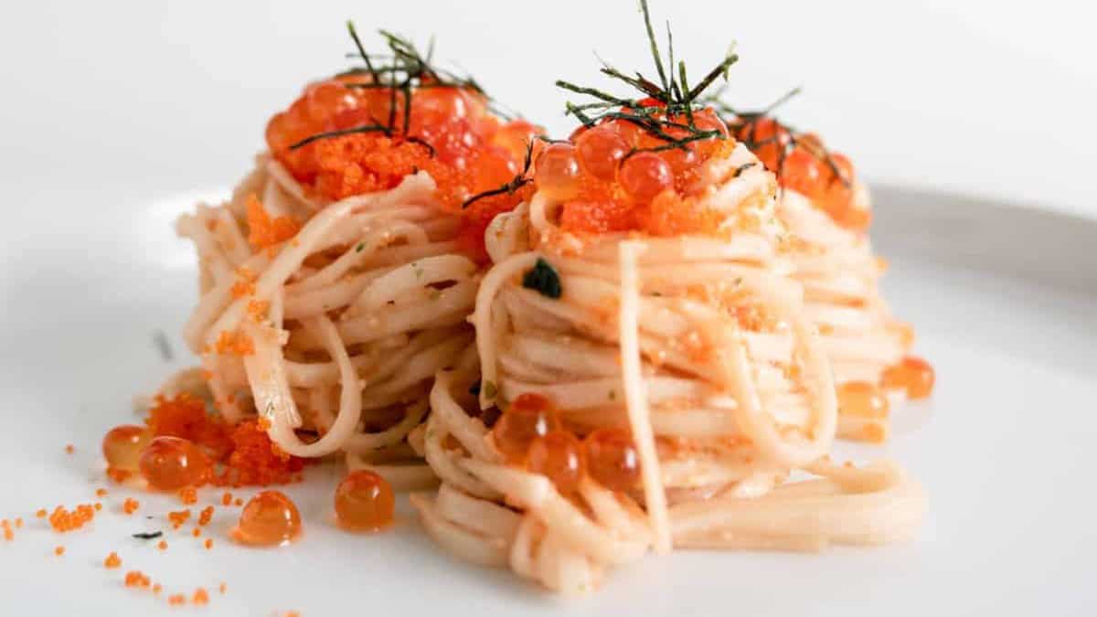Japanese Mentaiko Spaghetti.
