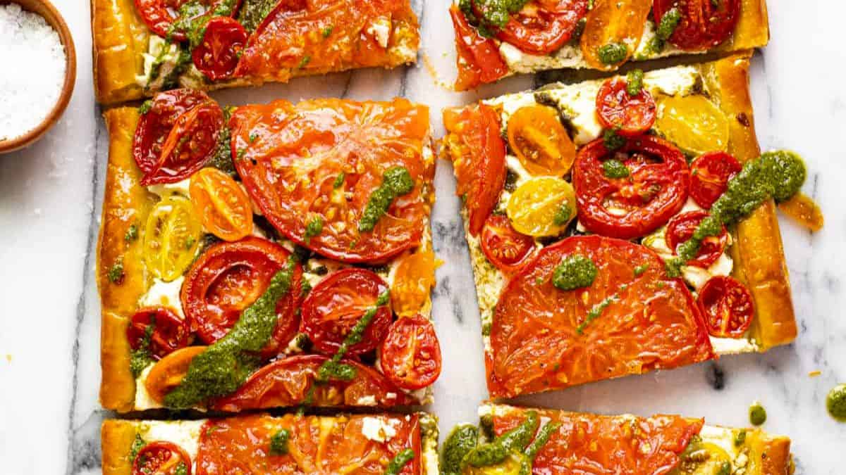 Easy Puff Pastry Tomato Tart