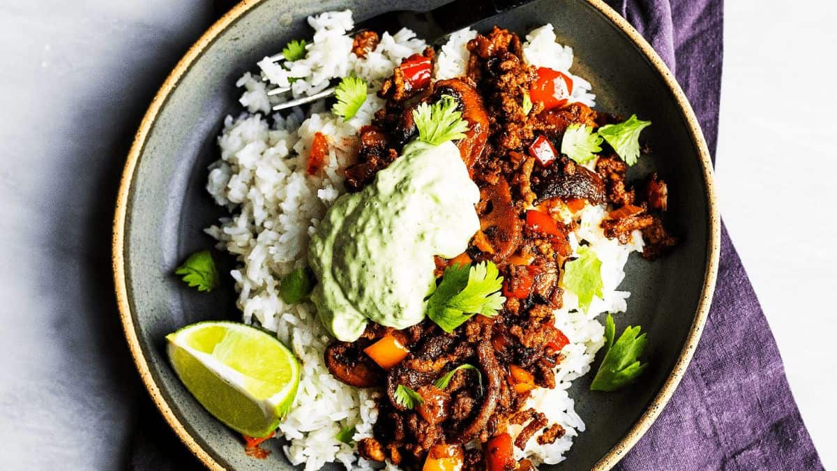 Spicy Turkey Rice Bowl